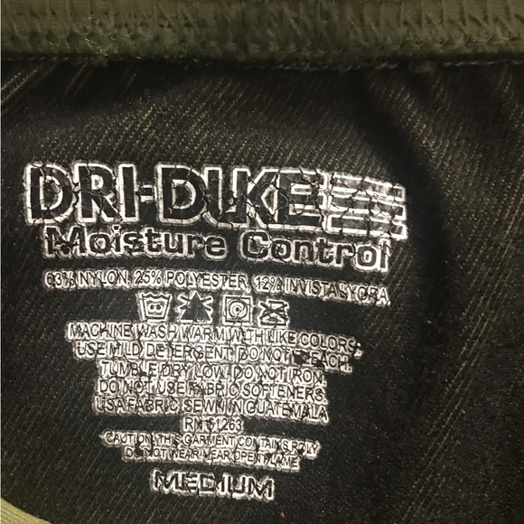 ARMY Dri-Duke Mens Moisture Contro Size MDLong Sleeve CompressionShirt Tan Beige - Picture 6 of 6